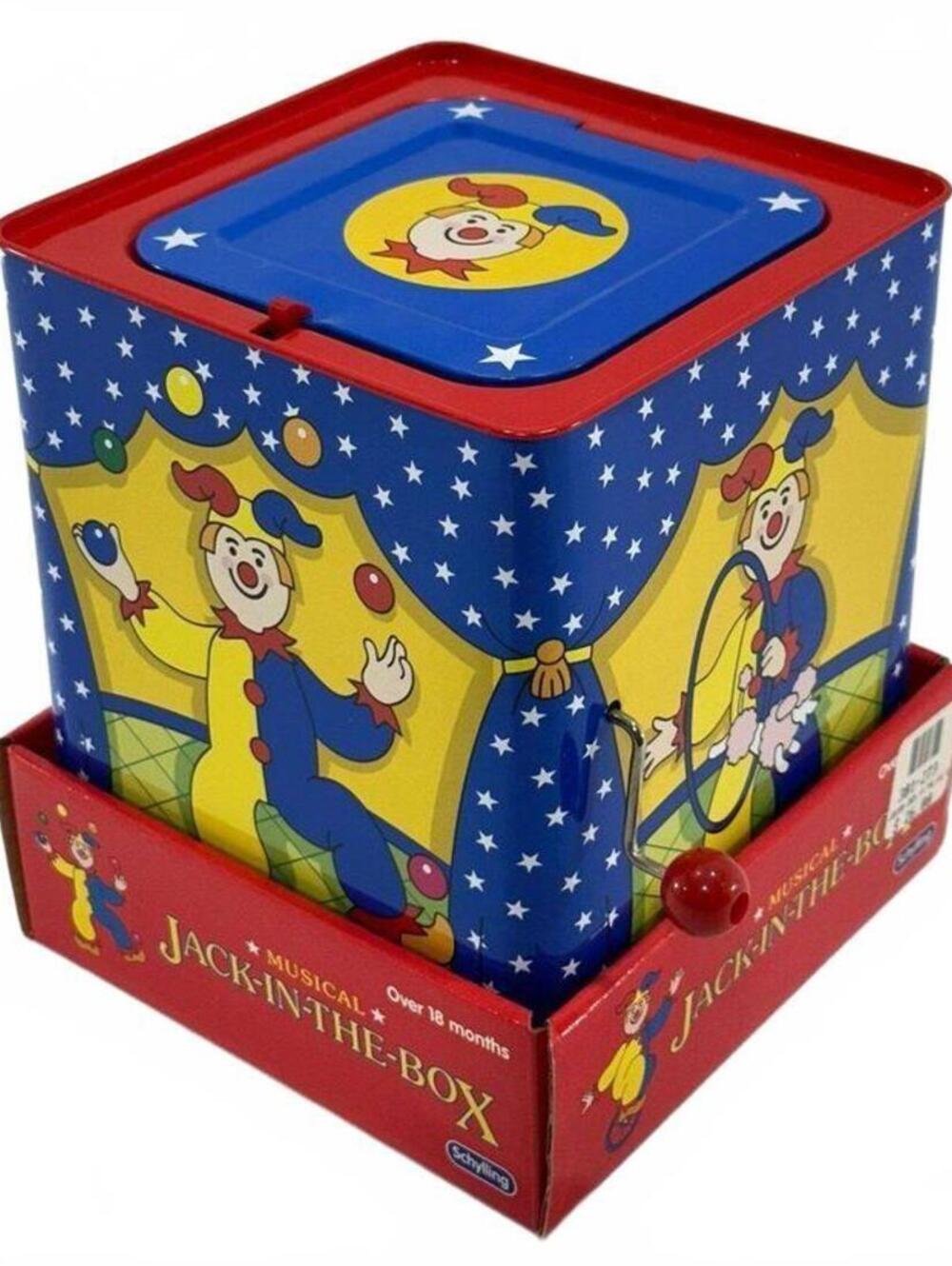 2005 Vintage Schylling Jack-in-the-Box Clown, 5.5" Vintage Toy NIB